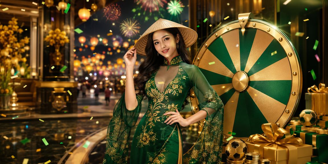 Bàn roulette tại Huế với hình ảnh nón lá truyền thống Việt Nam